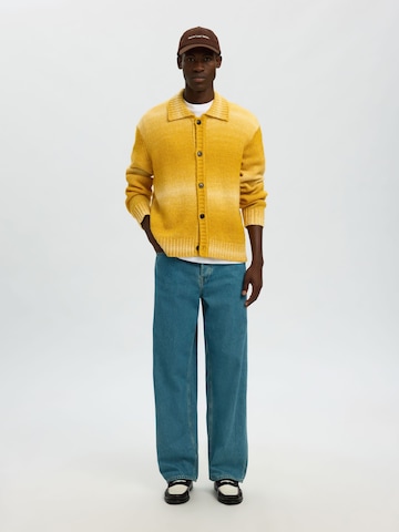 SELECTED Knit cardigan in Yellow