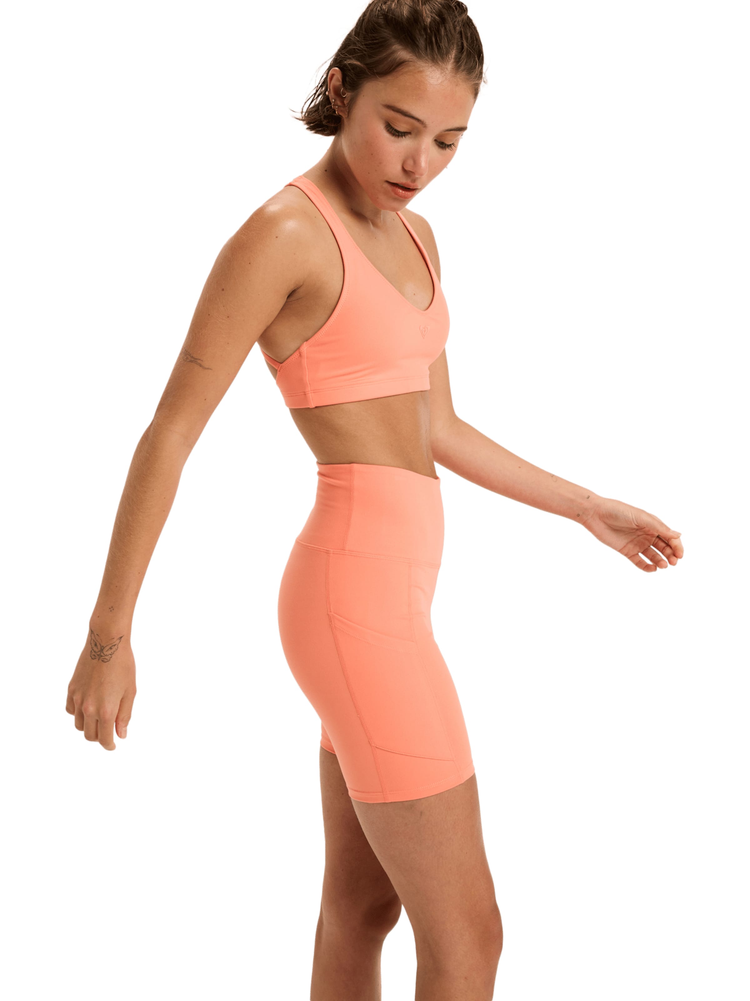 ROXY Skinny Workout Pants in Orange