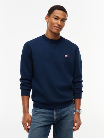 Sweat-shirt Tommy Jeans en bleu : devant