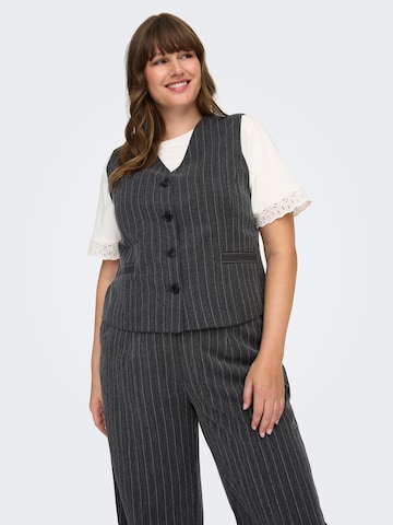 Gilet 'CARSIGA' ONLY Carmakoma en gris : devant