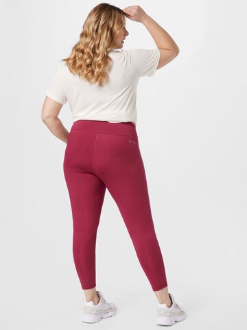 ADIDAS SPORTSWEAR Skinny Workout Pants 'Optime' in Red