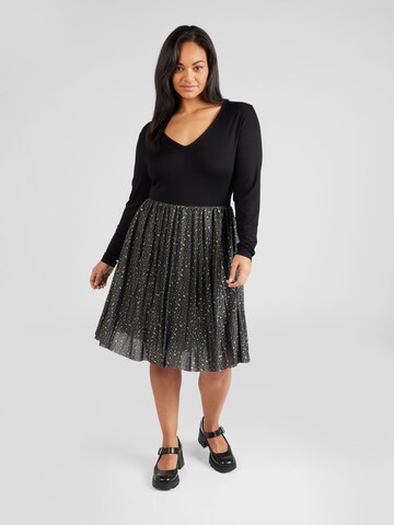 Robe 'Geeske' ABOUT YOU Curvy en noir : devant