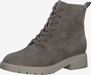 s.Oliver Lace-Up Ankle Boots in Grey: front