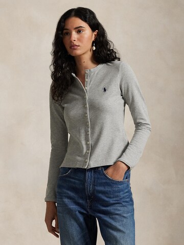 Polo Ralph Lauren Gebreid vest in Grijs: voorkant