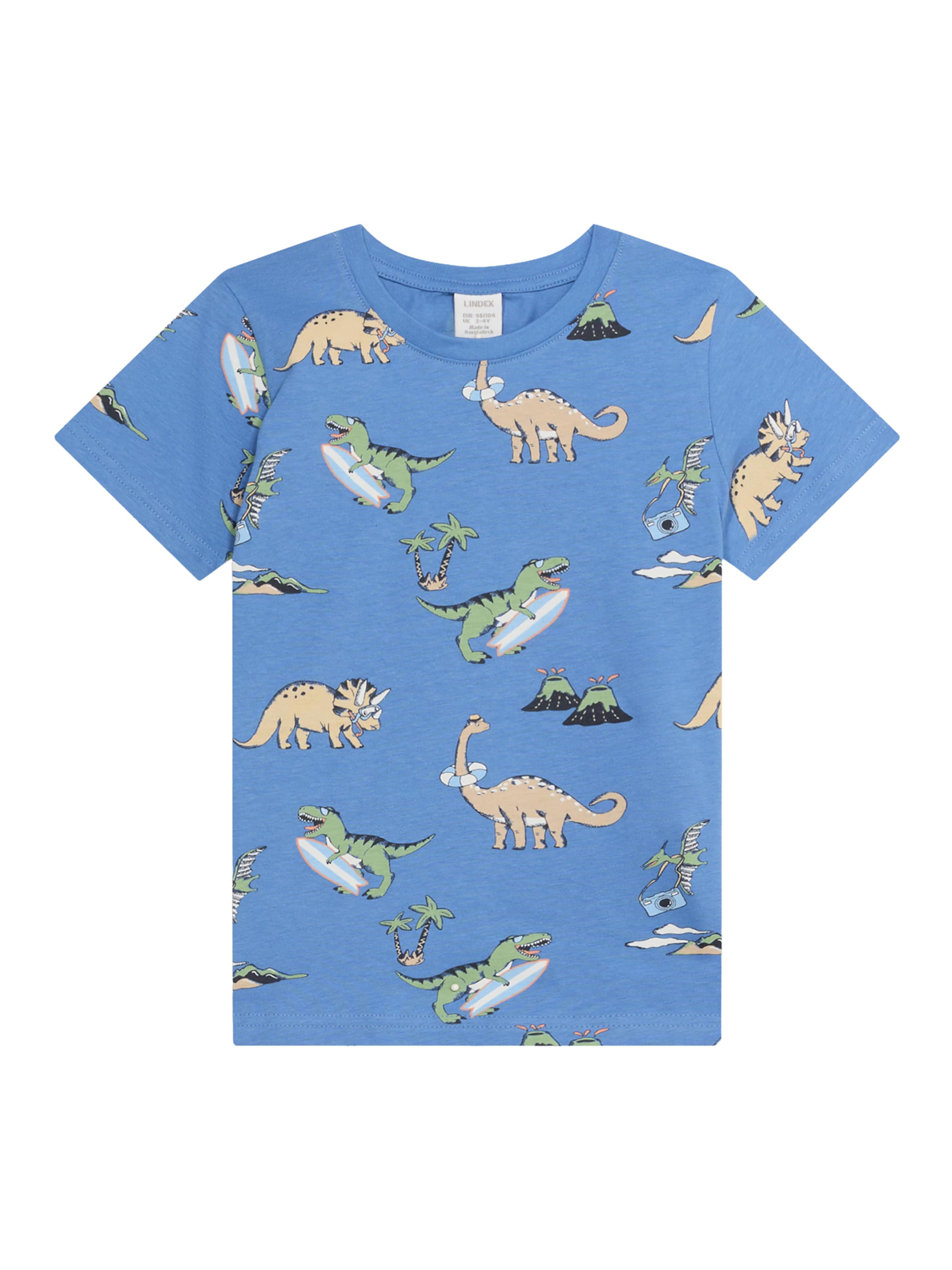mėlyna Lindex Marškinėliai 'Dino': priekis