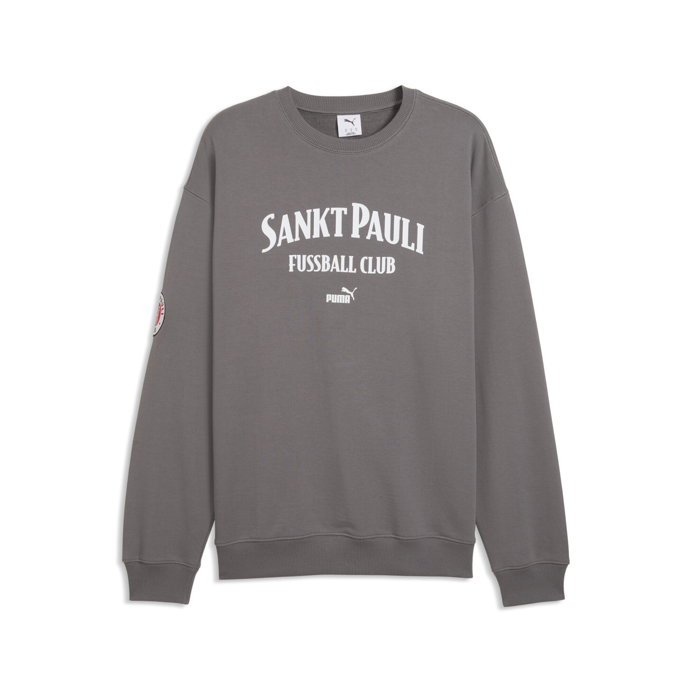 PUMA Sportsweatshirt 'FC St. Pauli' in Grijs: voorkant