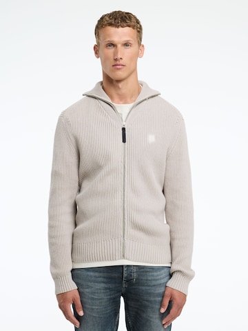 Vestes en maille ' Oliver Full Zip' CHASIN' en gris : devant