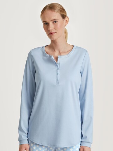 CALIDA Slaapshirt 'Favourites Cats' in Blauw: voorkant