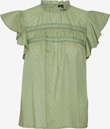 Camicia da donna 'TRINE' di VERO MODA in verde: frontale