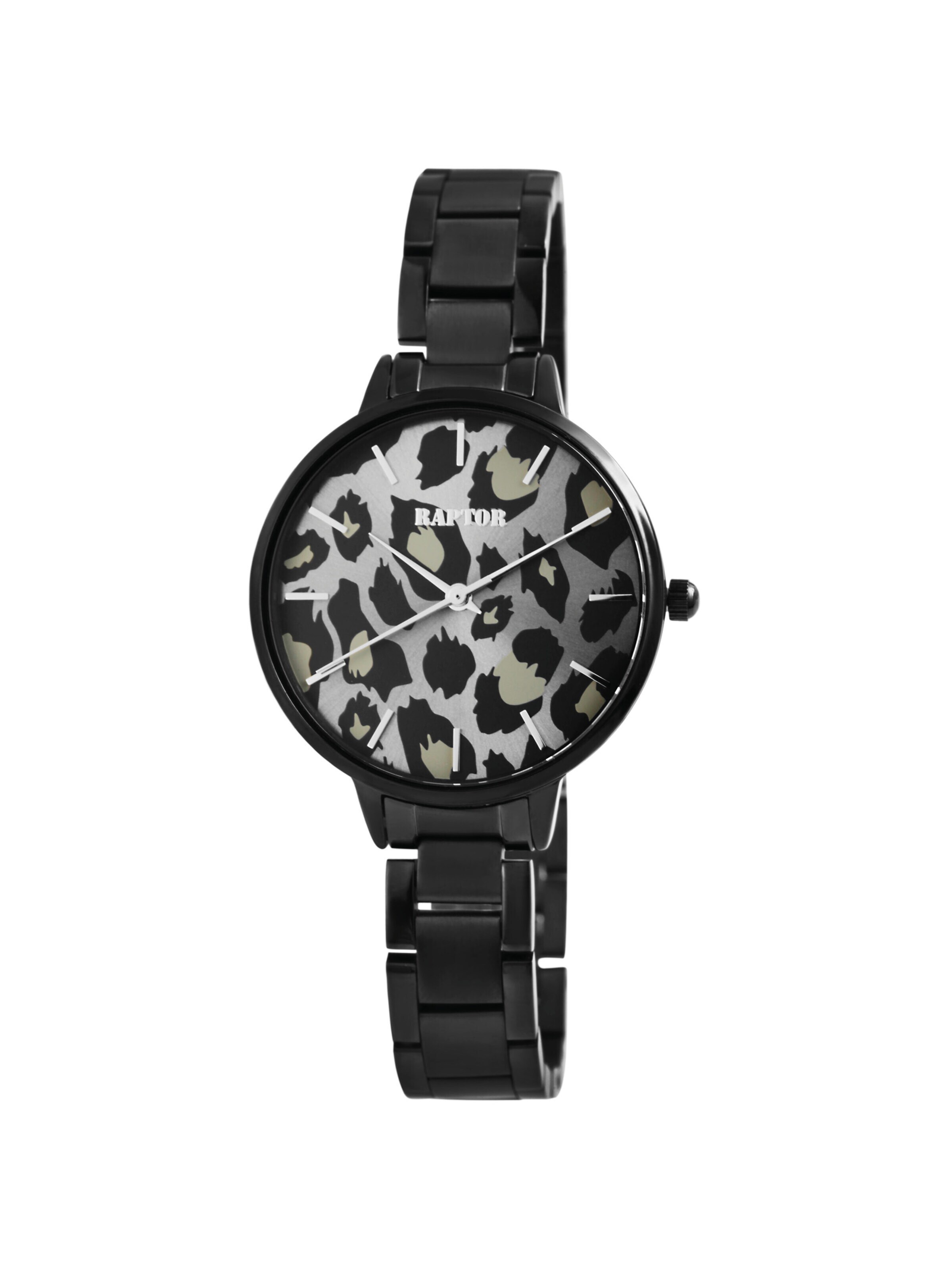 Raptor Analog Watch 'Wild, 3 ATM' in Black