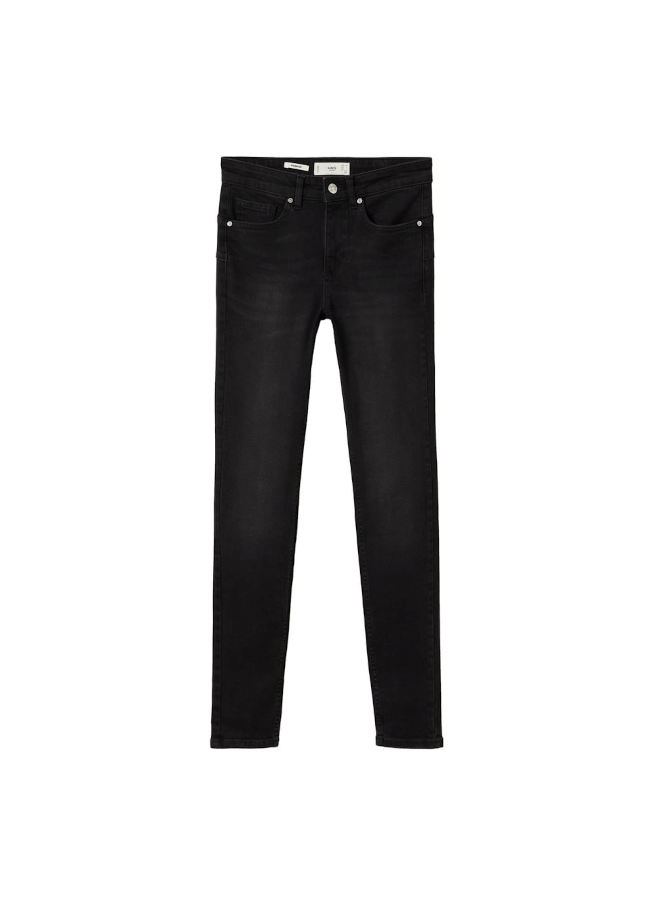 MANGO Skinny Jeans Push Up in Black ABOUT YOU