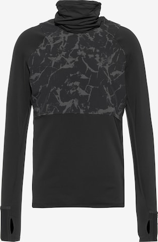 UNDER ARMOUR Performance Shirt 'Outrun' in Black: front