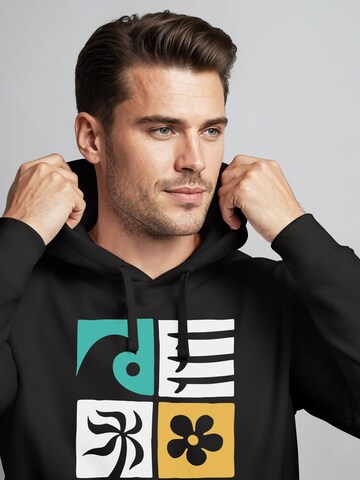 Neverless Sweatshirt 'California Surf' in Black