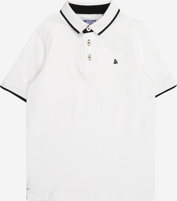 T-Shirt 'JJEPaulos' Jack & Jones Junior en blanc : devant