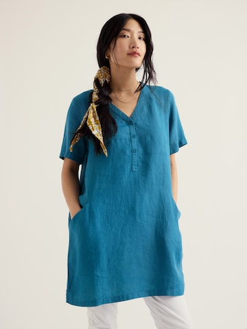 Seasalt Cornwall Tunic 'Kestle Mill' in Blue: front