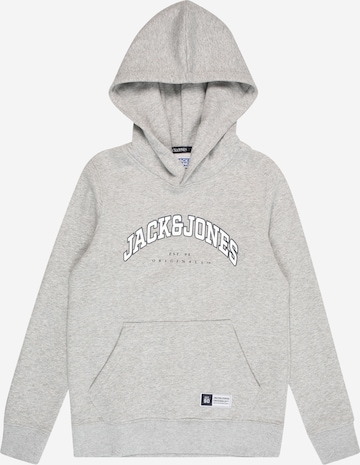 Jack & Jones Junior Sweatshirt 'WOODLAND' in Grey: front