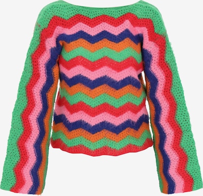 Megztinis iš IZIA, spalva – tamsiai mėlyna / žalia / šviesiai rožinė / šviesiai raudona, Prekių apžvalga