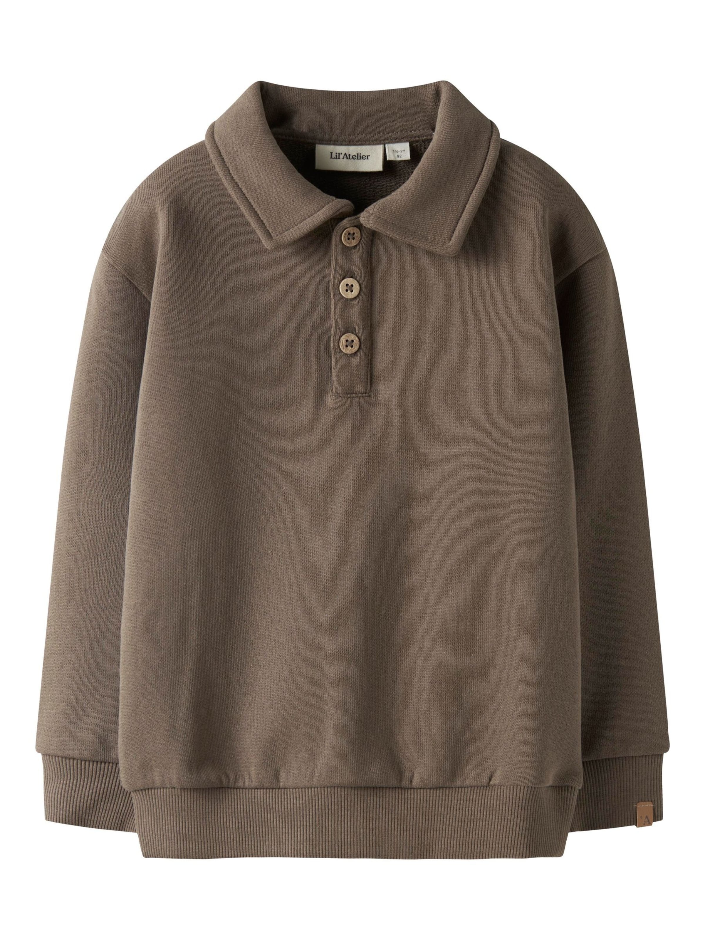Lil'Atelier Sweatshirt i brun: forside