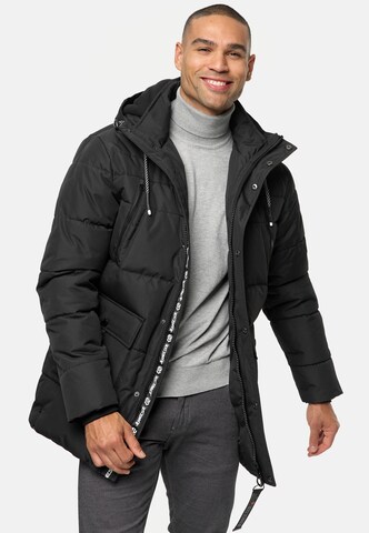 INDICODE JEANS Winter jacket 'Wess' in Black
