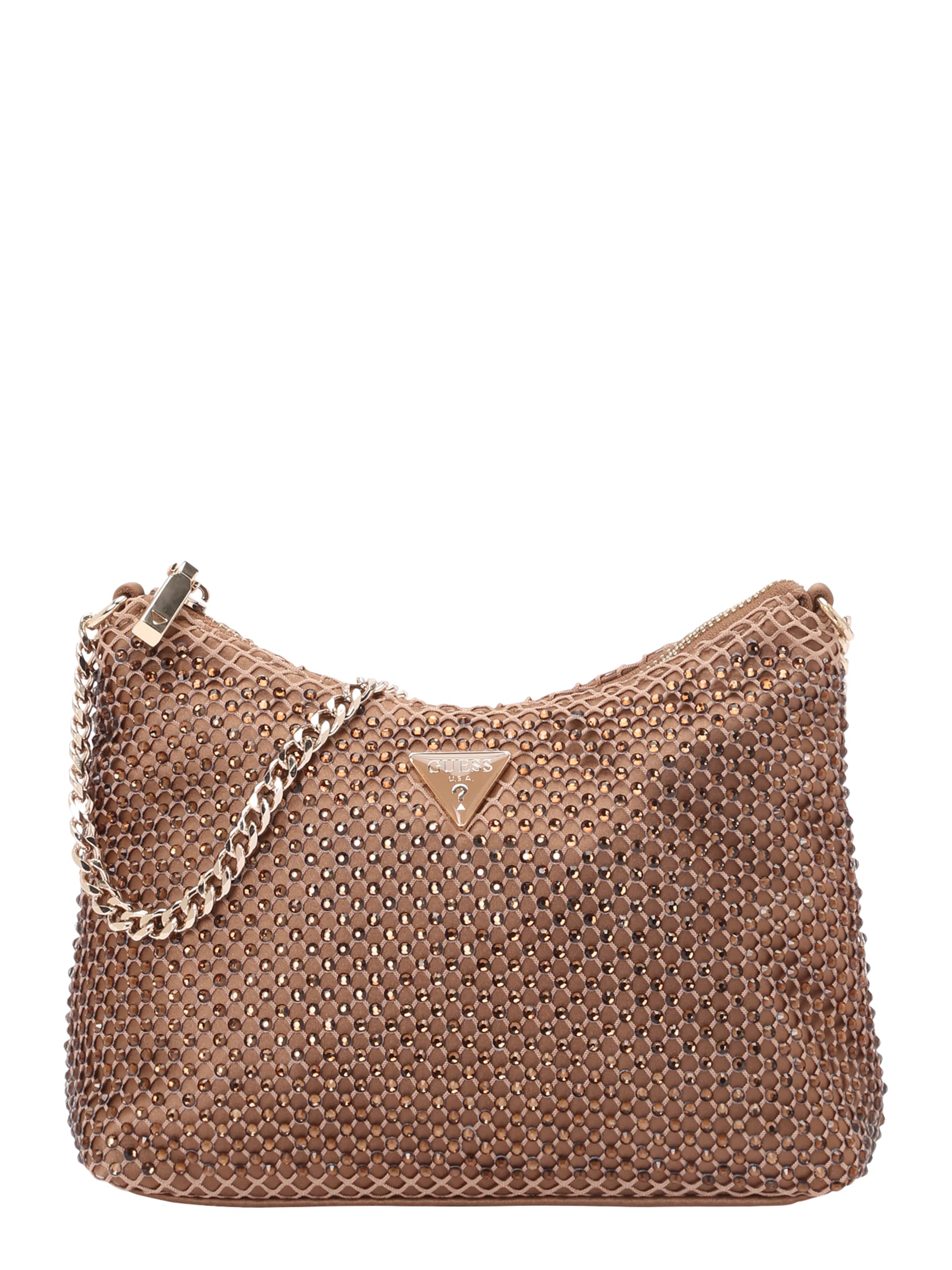 Geantă de umăr 'ZALINA TOP ZIP SHOULDER BAG' de la GUESS pe bronz: față