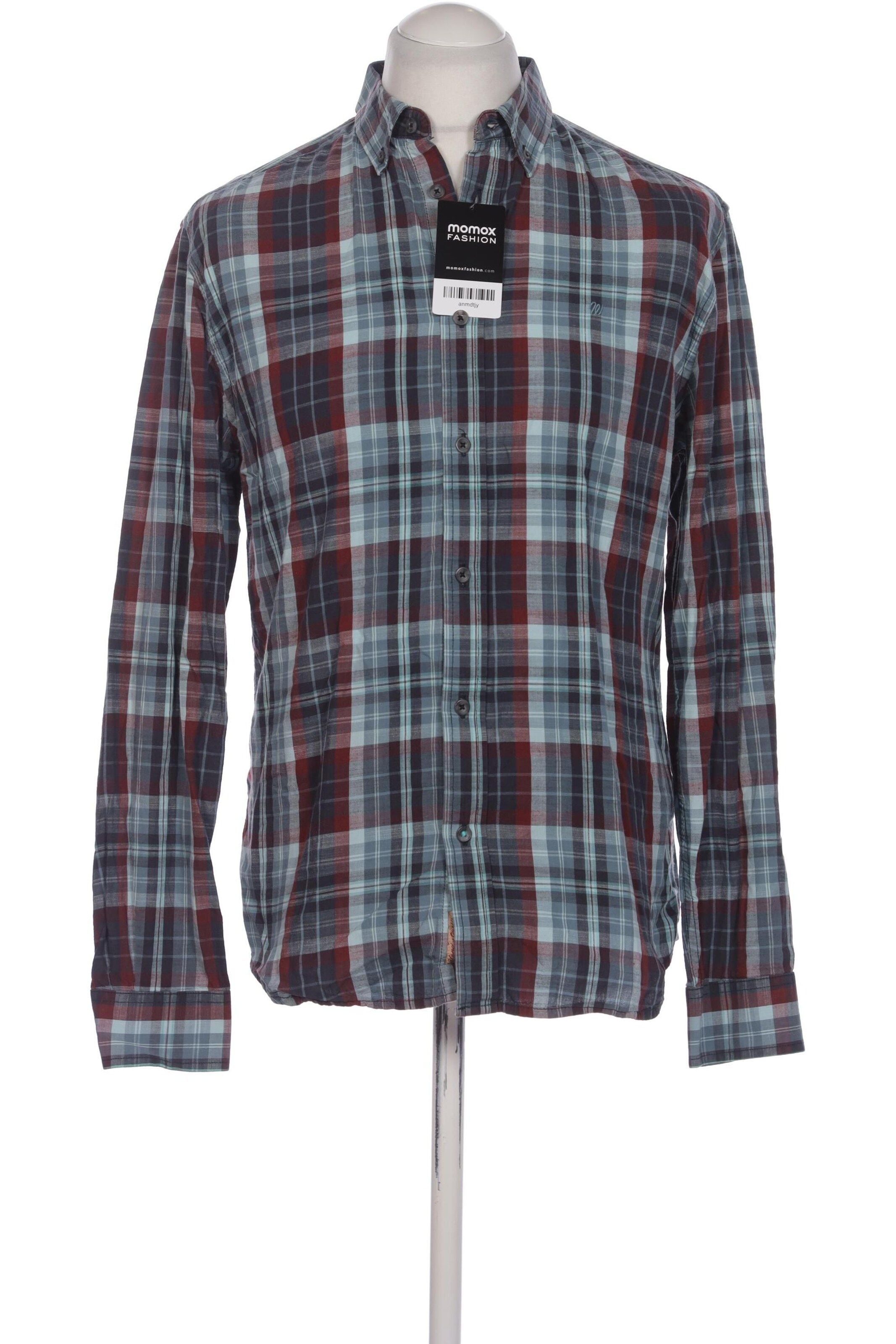 WRANGLER Button Up Shirt in M in Blue: front