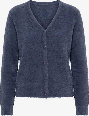 MIAMODA Knit cardigan in Blue: front