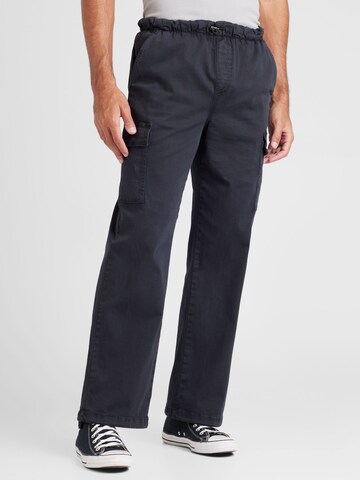 Denim Project Loosefit Hose in Schwarz: Vorderseite