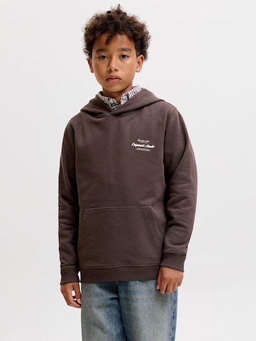 Jack & Jones Junior Sweatshirt 'norrebro' in Bruin: voorkant