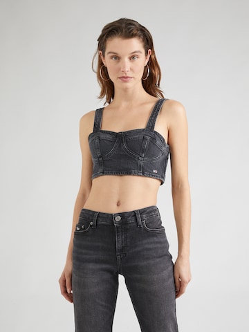 Tommy Jeans Top in Zwart: voorkant