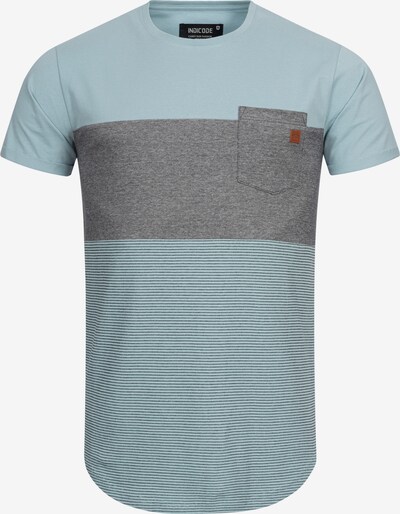 INDICODE JEANS T-Shirt 'Porter' in hellblau / graumeliert, Produktansicht