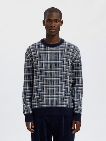 SELECTED - Jersey 'SLHMIKOLAS' en azul: frente