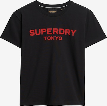 T-shirt Superdry en noir : devant