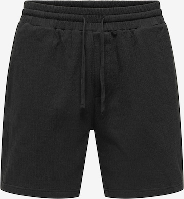 Only & Sons Loosefit Bukser 'ONSEddie' i sort: forside