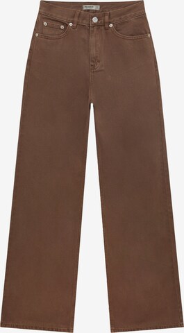 Pull&Bear Wide Leg Jeans i brun: forside