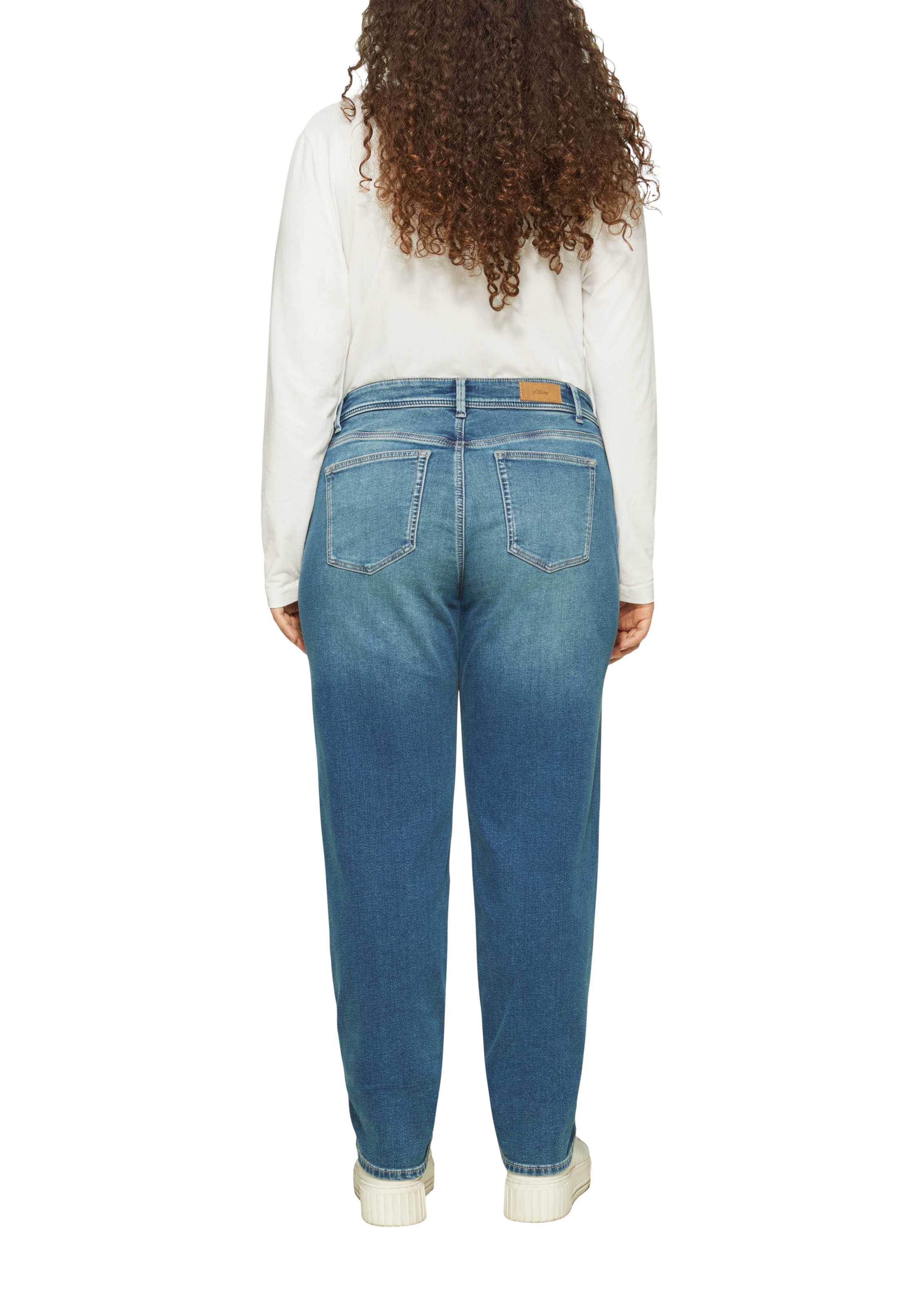 s.Oliver Red Label Plus Tapered Jeans in Blauw