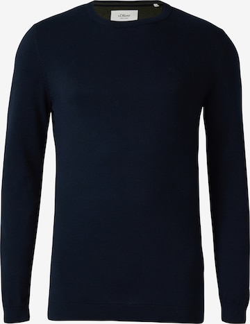 s.Oliver Pullover in Blau: Vorderseite