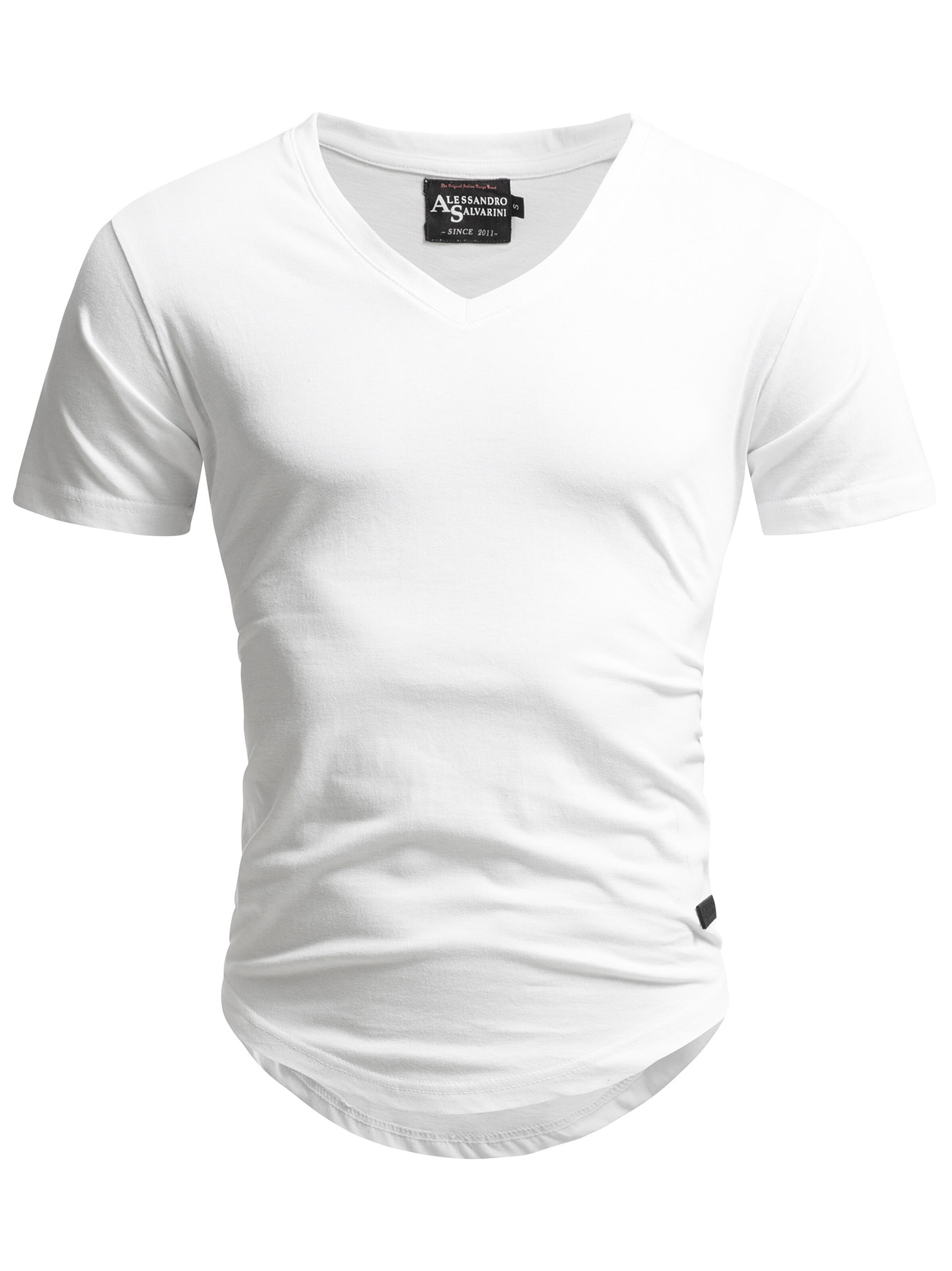 Alessandro Salvarini T-Shirt in Weiß: Vorderseite