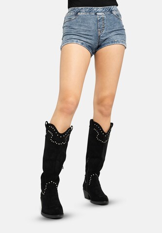 Stivale da cowboy di Salinyang in nero