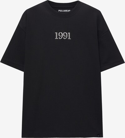 Tricou Pull&Bear pe gri metalic / gri deschis / negru / alb, Vizualizare produs
