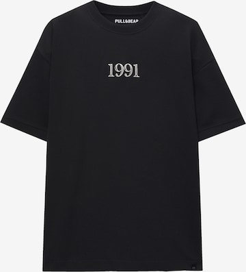 Pull&Bear Shirt in Zwart: voorkant