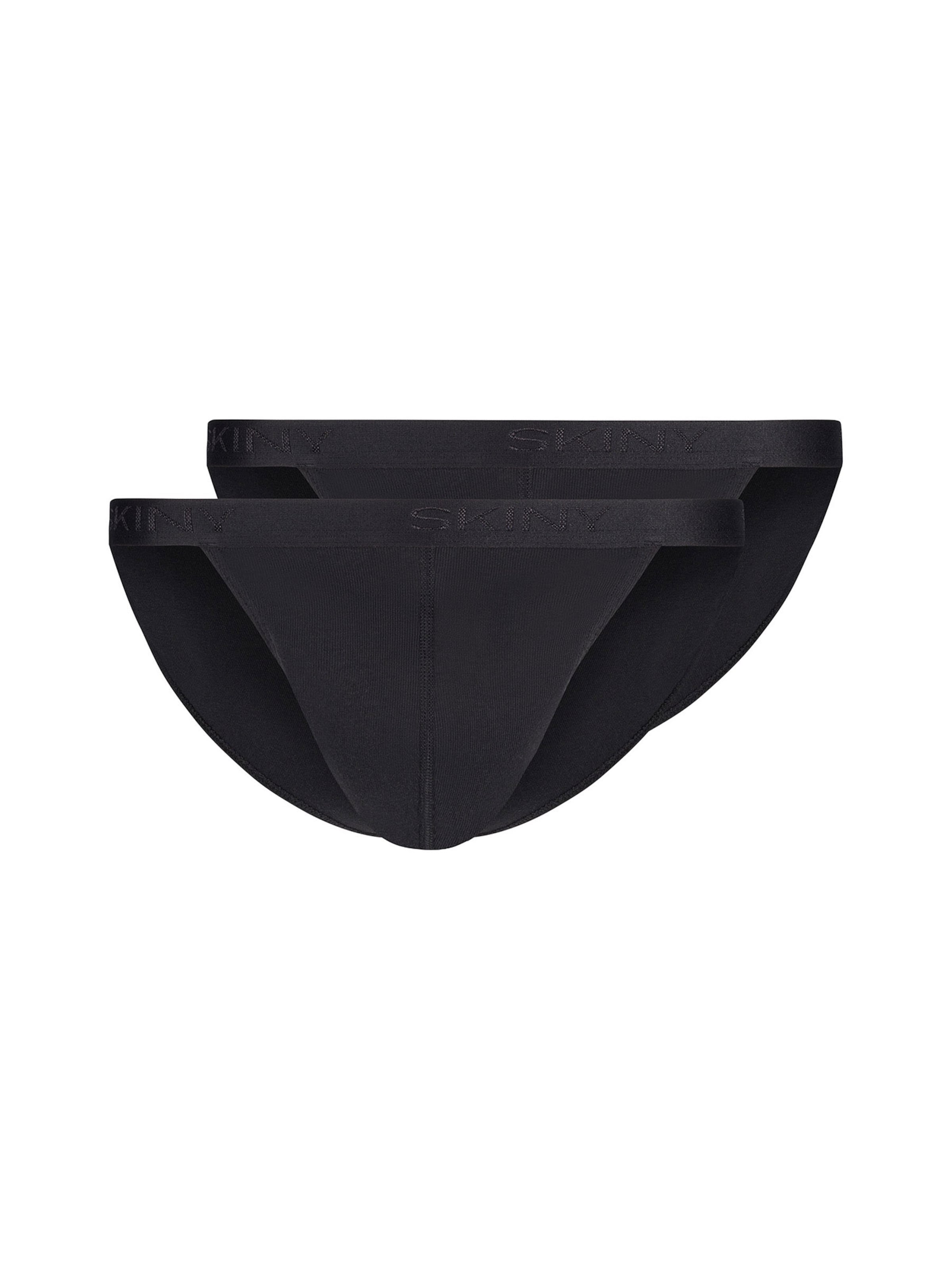Slip Skiny en noir : devant