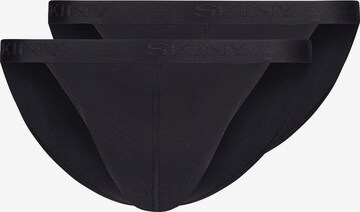 Slip di Skiny in nero: frontale