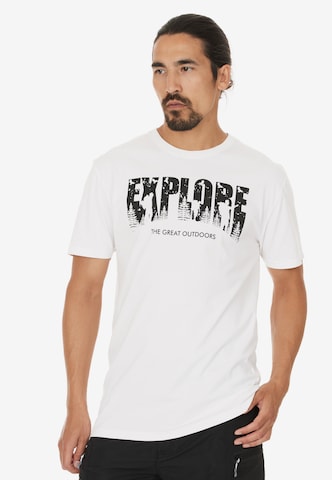 Whistler T-Shirt 'Explorer' in Weiß: predná strana