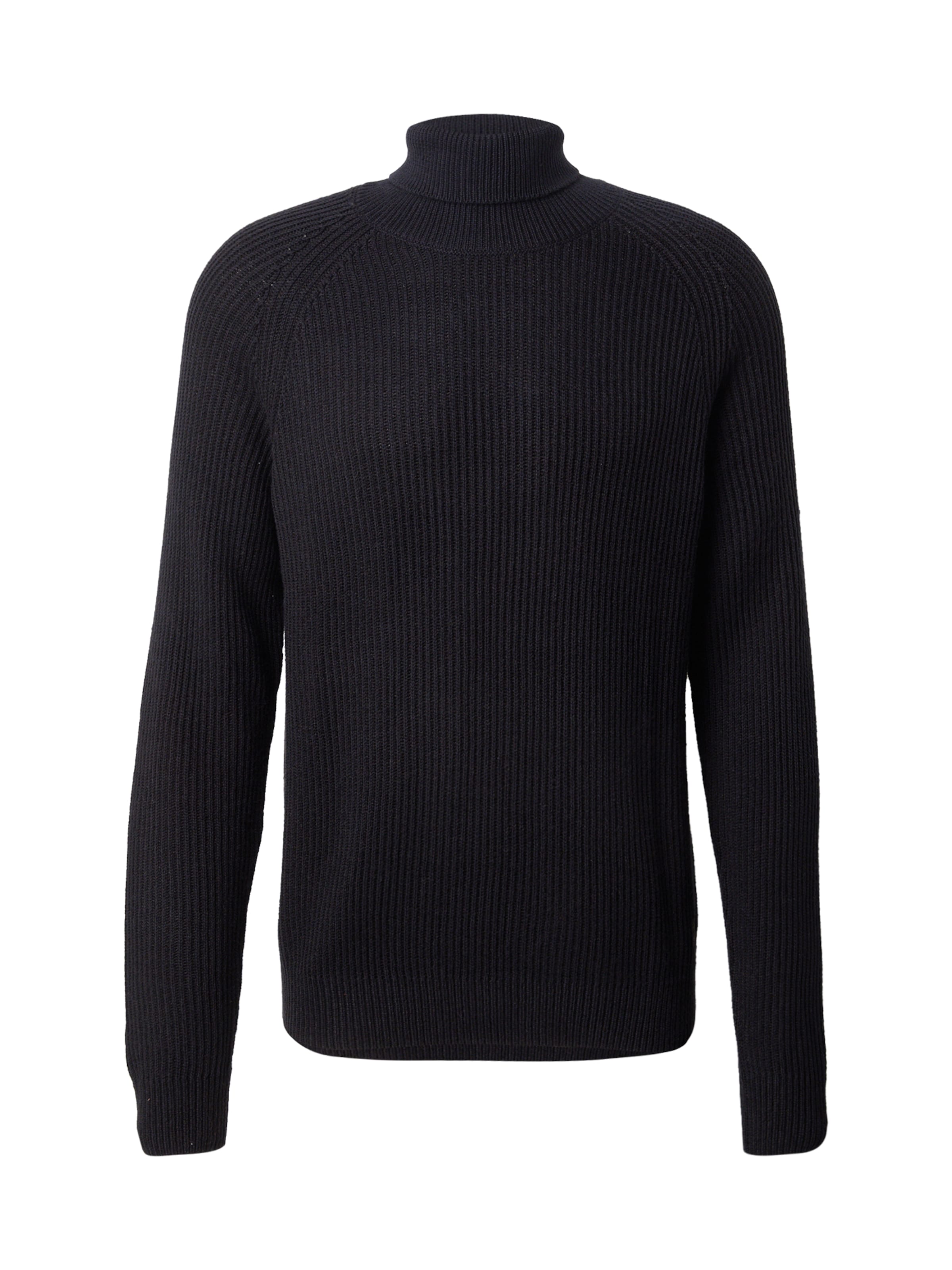 JACK & JONES Sweater 'JJPannel' in Black: front