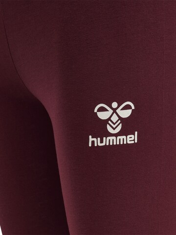 Hummel Skinny Workout Pants 'Onze' in Red