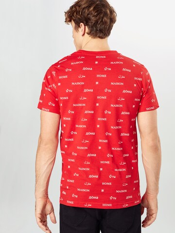 Mister Tee Shirt 'Home' in Rood