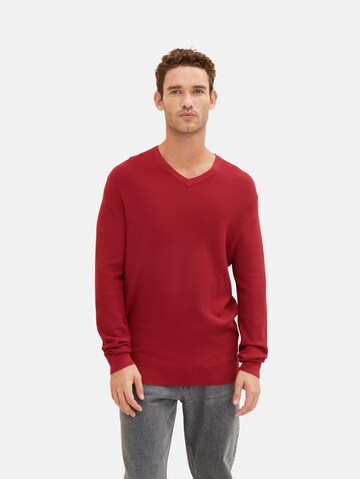 TOM TAILOR - Pullover em vermelho: frente