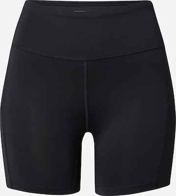 On Skinny Workout Pants in Black: front