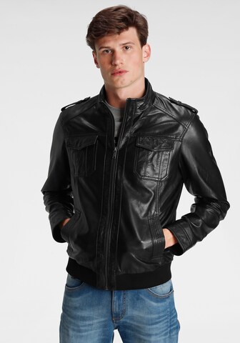 H.I.S Between-Season Jacket in Black: front