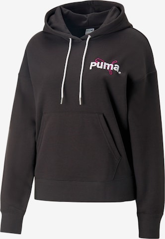 PUMA Sweatshirt in Black: front